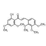 CAS#: 89121-58-4， (2E)-1-(2-Hydroxy-4,6-dimethoxyphenyl)-3-(2,3,4-trimethoxyphenyl)-2-propen-1-one