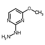 结构式 CAS# 89181-80-6, 2-肼基-4-甲氧基嘧啶
