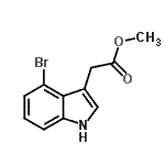 CAS#: 89245-37-4， Methyl (4-bromo-1H-indol-3-yl)acetate