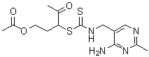 结构式 CAS# 89285-03-0, 1-[2-(乙酰氧基)乙基]-2-氧代丙基 [(4-氨基-2-甲基-5-嘧啶基)甲基]二硫代氨基甲酸酯
