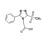CAS#: 892874-30-5， [3-(Methylsulfonyl)-5-phenyl-4H-1,2,4-triazol-4-yl]acetic acid