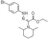 CAS#: 892874-73-6， Ethyl (2E)-[(4-bromophenyl)hydrazono](2,6-dimethyl-1-piperidinyl)acetate