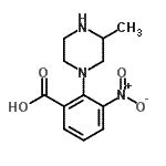 CAS#: 893611-87-5， 2-(3-Methyl-1-piperazinyl)-3-nitrobenzoic acid