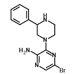 CAS#: 893612-07-2, 5-Bromo-3-(3-phenyl-1-piperazinyl)-2-pyrazinamine