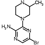 CAS#: 893612-12-9， 5-Bromo-3-(3-methyl-1-piperazinyl)-2-pyrazinamine