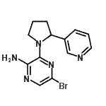 CAS#: 893612-17-4， 5-Bromo-3-[2-(3-pyridinyl)-1-pyrrolidinyl]-2-pyrazinamine