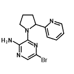 CAS#: 893612-27-6， 5-Bromo-3-[2-(2-pyridinyl)-1-pyrrolidinyl]-2-pyrazinamine