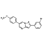 CAS#: 893613-45-1， 2-(3-Bromophenyl)-6-(4-methoxyphenyl)pyrazolo[1,5-a]pyrimidine