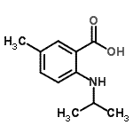 CAS#: 893727-37-2， 2-(isopropylamino)-5-methyl-benzoic acid