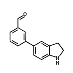 CAS#: 893738-96-0， 3-(2,3-Dihydro-1H-indol-5-yl)benzaldehyde