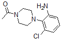 structure of CAS# 893779-10-7, 1-[4-(2-Amino-6-Chlorophenyl)-1-Piperazinyl]-Ethanone