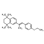 CAS#: 89471-17-0， 6-{(1E)-1-[4-(Ethylsulfanyl)phenyl]-1-propen-2-yl}-1,1,4,4-tetramethyl-1,2,3,4-tetrahydronaphthalene