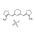 CAS#: 89493-72-1， 3-Methyl-2-[(E)-{3-[(Z)-(3-methyl-1,3-thiazolidin-2-ylidene)methyl]-2-cyclohexen-1-ylidene}methyl]-4,5-dihydro-1,3-thiazol-3-ium perchlorate