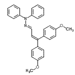 CAS 登录号：89505-08-8， (2E)-2-[3,3-二(4-甲氧基苯基)-2-丙烯-1-亚基]-1,1-二苯基肼