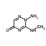 CAS#: 89569-70-0， 2-Amino-3-(methylamino)-1,2,4-triazin-5(2H)-one