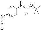 结构式 CAS# 89631-75-4, N-(4-异硫氰酸基苯基)氨基甲酸叔丁酯