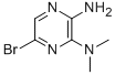 结构式 CAS# 89641-34-9, 2-氨基-5-溴-3-(二甲基氨基)吡嗪