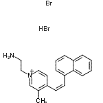 CAS#: 89711-12-6， 1-(2-Aminoethyl)-3-methyl-4-[(Z)-2-(1-naphthyl)vinyl]pyridinium bromide hydrobromide (1:1:1)