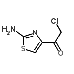 CAS 登录号：89721-52-8， 1-(2-氨基-1,3-噻唑-4-基)-2-氯乙酮