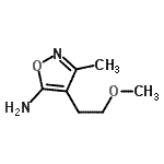 CAS#: 89851-82-1， 4-(2-Methoxyethyl)-3-methyl-1,2-oxazol-5-amine