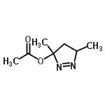 CAS#: 89851-96-7， 3,5-Dimethyl-4,5-dihydro-3H-pyrazol-3-yl acetate
