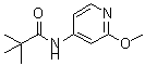 结构式 CAS# 898561-71-2, N-(2-甲氧基-4-吡啶基)-2,2-二甲基丙酰胺