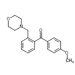 结构式 CAS# 898750-02-2, (4-甲氧基苯基)[2-(4-吗啉基甲基)苯基]甲酮