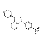 structure of CAS# 898750-83-9, [2-(4-Morpholinylmethyl)phenyl][4-(trifluoromethyl)phenyl]methanone;2-Morpholinomethyl-4'-trifluoromethylbenzophenone