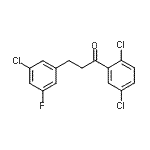 structure of CAS# 898751-32-1, 3-(3-Chloro-5-fluorophenyl)-1-(2,5-dichlorophenyl)-1-propanone;3-(3-chloro-5-fluorophenyl)-2',5'-dichloropropiophenone
