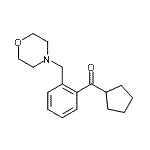 structure of CAS# 898751-37-6, Cyclopentyl[2-(4-morpholinylmethyl)phenyl]methanone;Cyclopentyl 2-(morpholinomethyl)phenyl ketone