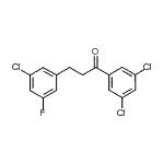 structure of CAS# 898751-40-1, 3-(3-Chloro-5-fluorophenyl)-1-(3,5-dichlorophenyl)-1-propanone;3-(3-chloro-5-fluorophenyl)-3',5'-dichloropropiophenone