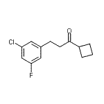 CAS#: 898751-67-2， 3-(3-Chloro-5-fluorophenyl)-1-cyclobutyl-1-propanone