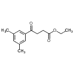 structure of CAS# 898751-69-4, Ethyl 4-(3,5-dimethylphenyl)-4-oxobutanoate;ethyl 4-(3,5-dimethylphenyl)-4-oxobutyrate