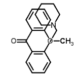 structure of CAS# 898751-74-1, (2-Methoxyphenyl)[2-(1-piperidinylmethyl)phenyl]methanone;2-Methoxy-2'-piperidinomethyl benzophenone