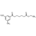 structure of CAS# 898751-78-5, Ethyl 7-(3,5-dimethylphenyl)-7-oxoheptanoate;ethyl 7-(3,5-dimethylphenyl)-7-oxoheptanoate