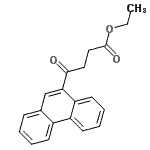 structure of CAS# 898752-85-7, Ethyl 4-oxo-4-(9-phenanthryl)butanoate;Ethyl 4-oxo-4-(9-Phenanthryl)butyrate;MFCD01320270