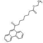 结构式 CAS# 898752-94-8, 乙基8-氧代-8-(9-菲基)辛酸酯