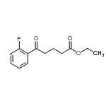 structure of CAS# 898753-35-0, Ethyl 5-(2-fluorophenyl)-5-oxopentanoate;Ethyl 5-(2-fluorophenyl)-5-oxovalerate