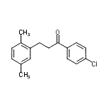 结构式 CAS# 898753-39-4, 1-(4-氯苯基)-3-(2,5-二甲基苯基)-1-丙酮