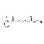 结构式 CAS# 898753-41-8, 乙基7-(2-氟苯基)-7-氧代庚酸酯