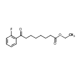 structure of CAS# 898753-44-1, Ethyl 8-(2-fluorophenyl)-8-oxooctanoate;ethyl 8-(2-fluorophenyl)-8-oxooctanoate