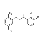 结构式 CAS# 898753-96-3, 1-(2,3-二氯苯基)-3-(2,5-二甲基苯基)-1-丙酮