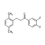 结构式 CAS# 898754-08-0, 1-(3,4-二氟苯基)-3-(2,5-二甲基苯基)-1-丙酮