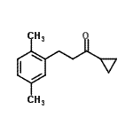 structure of CAS# 898754-16-0, 1-Cyclopropyl-3-(2,5-dimethylphenyl)-1-propanone;cyclopropyl 2-(2,5-dimethylphenyl)ethyl ketone