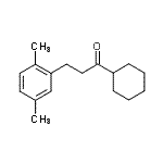 结构式 CAS# 898754-22-8, 1-环己基-3-(2,5-二甲基苯基)-1-丙酮