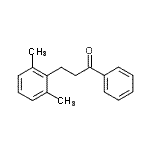 structure of CAS# 898754-24-0, 3-(2,6-Dimethylphenyl)-1-phenyl-1-propanone;3-(2,6-dimethylphenyl)propiophenone