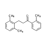 structure of CAS# 898754-26-2, 3-(2,6-Dimethylphenyl)-1-(2-methylphenyl)-1-propanone;3-(2,6-dimethylphenyl)-2'-methylpropiophenone