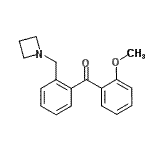 structure of CAS# 898754-35-3, [2-(1-Azetidinylmethyl)phenyl](2-methoxyphenyl)methanone;2-azetidinomethyl-2'-methoxybenzophenone