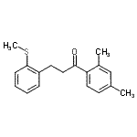 结构式 CAS# 898754-75-1, 1-(2,4-二甲基苯基)-3-[2-(甲硫基)苯基]-1-丙酮