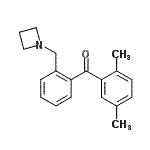 structure of CAS# 898754-89-7, [2-(1-Azetidinylmethyl)phenyl](2,5-dimethylphenyl)methanone;2'-Azetidinomethyl-2,5-dimethylbenzophenone